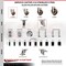 Service Caster 3 Inch 316SS High Temp Glass Filled Nylon 1-3/8 Inch Expanding Stem Caster Set SCC-SS316EX20S314-GFNSHT-138-4 - alternate 1